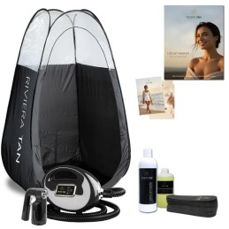 Équipement de démarrage Spray Tan Riviera Tan : turbine professionnelle et soins bronzants pour instituts de beauté
